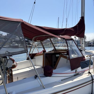 a close up of a boat