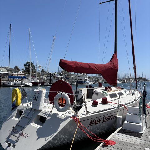 a large ship in the water